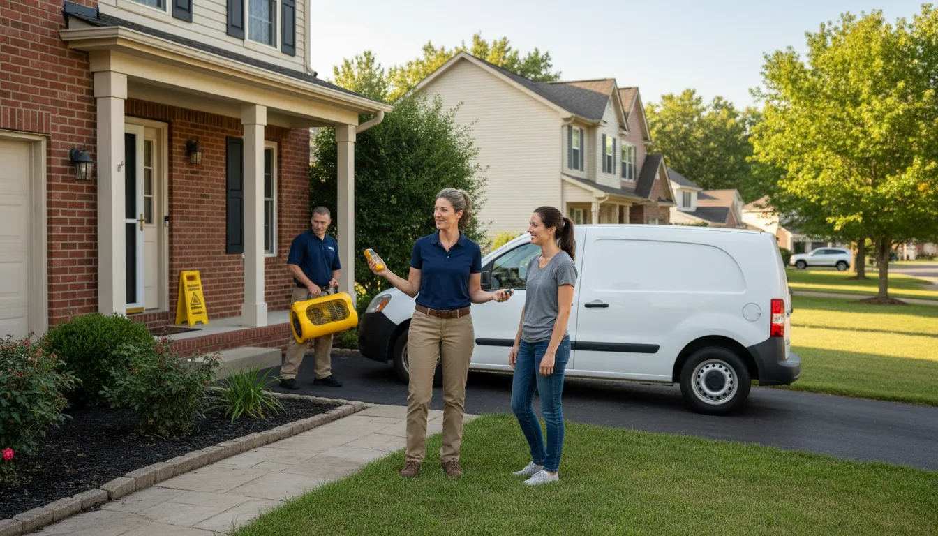 Residential water damage restoration in River Falls, WI